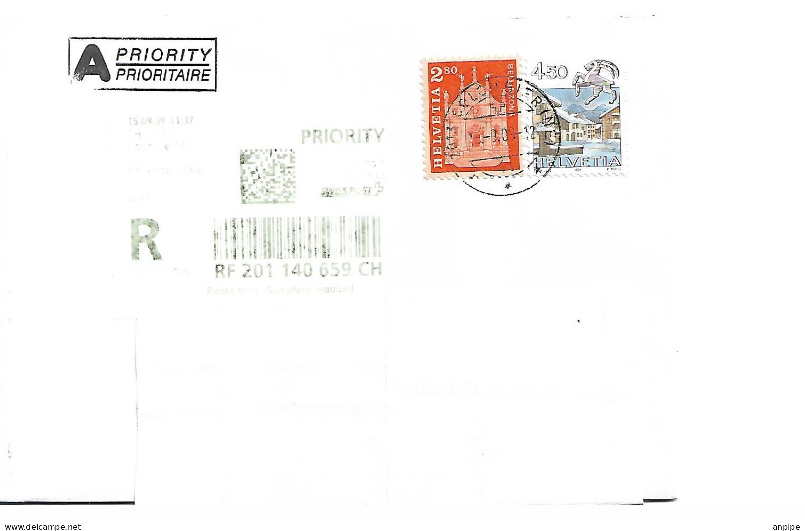 SUIZA.HISTORIA POSTAL - Covers & Documents