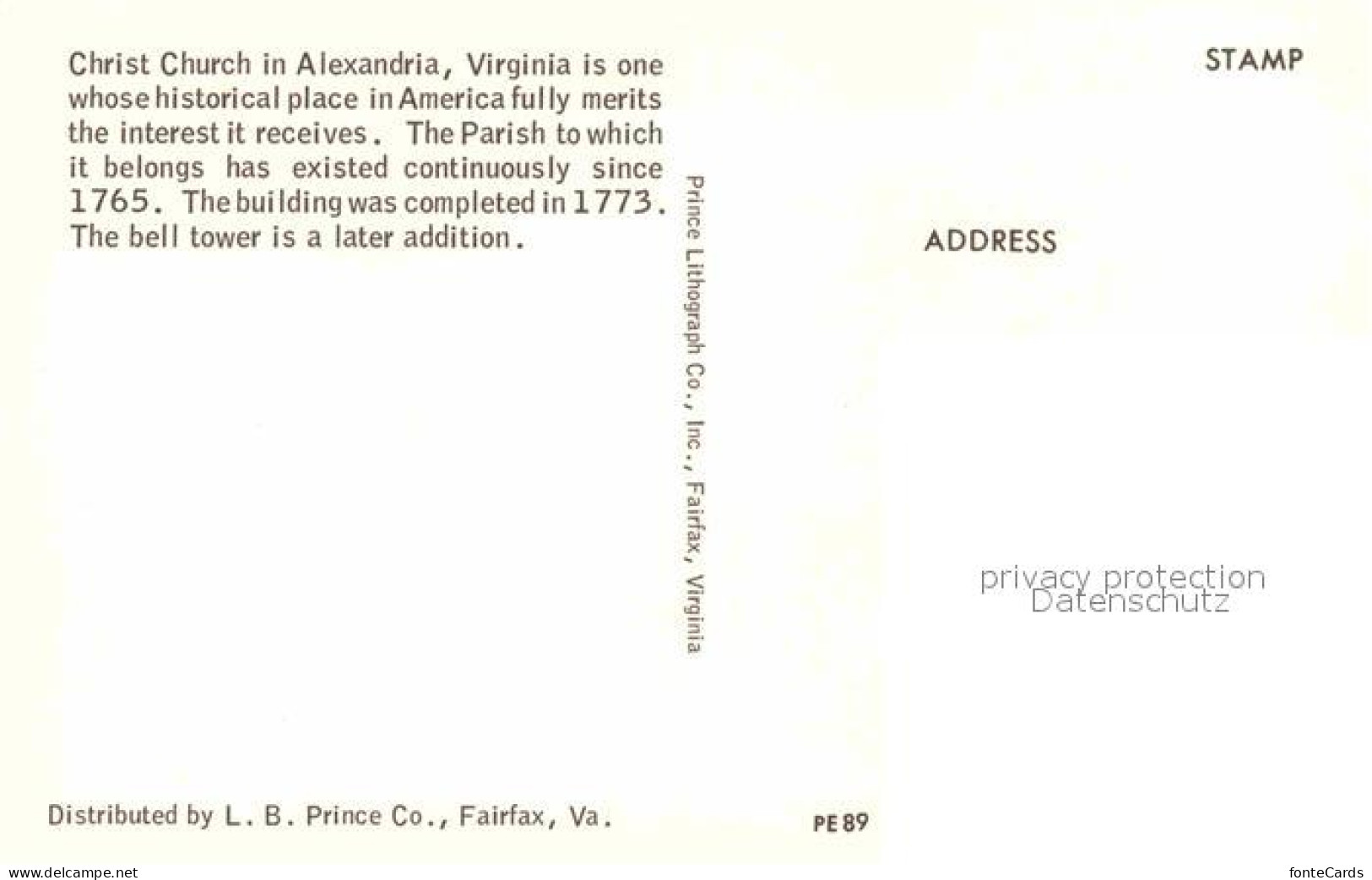72854867 Alexandria_Virginia Christ Church - Andere & Zonder Classificatie