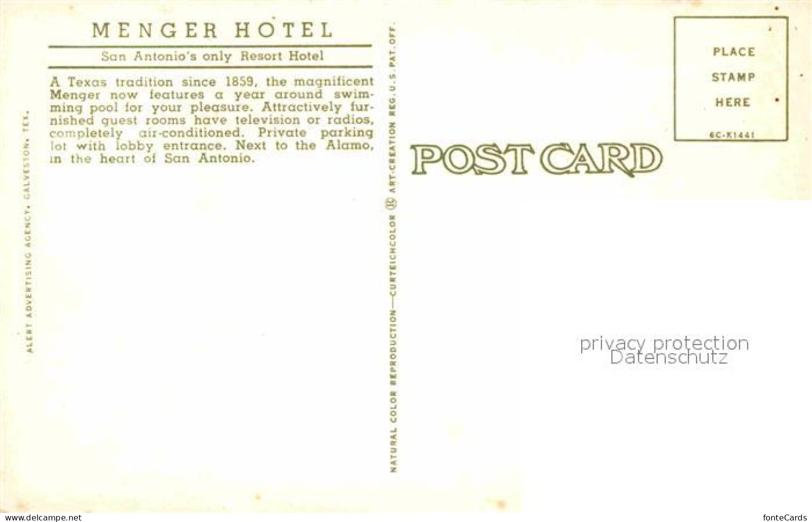 72853911 San_Antonio_Texas Menger Hotel Swimming Pool - Autres & Non Classés