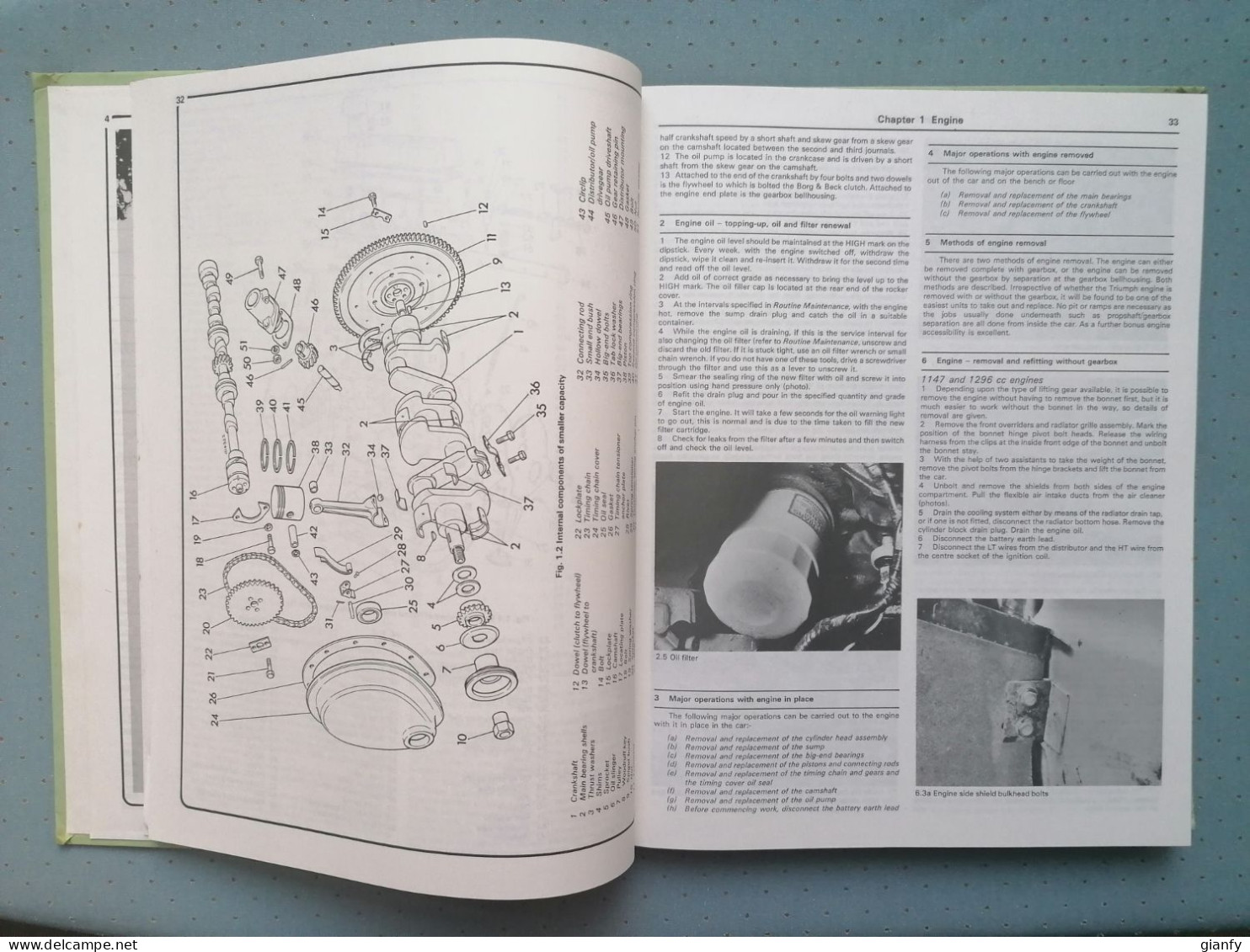 TRIUMPH SPITFIRE MKI, II, III, IV & 1500 1962-81 OWNERS WORKSHOP MANUAL HAYNES - Motores