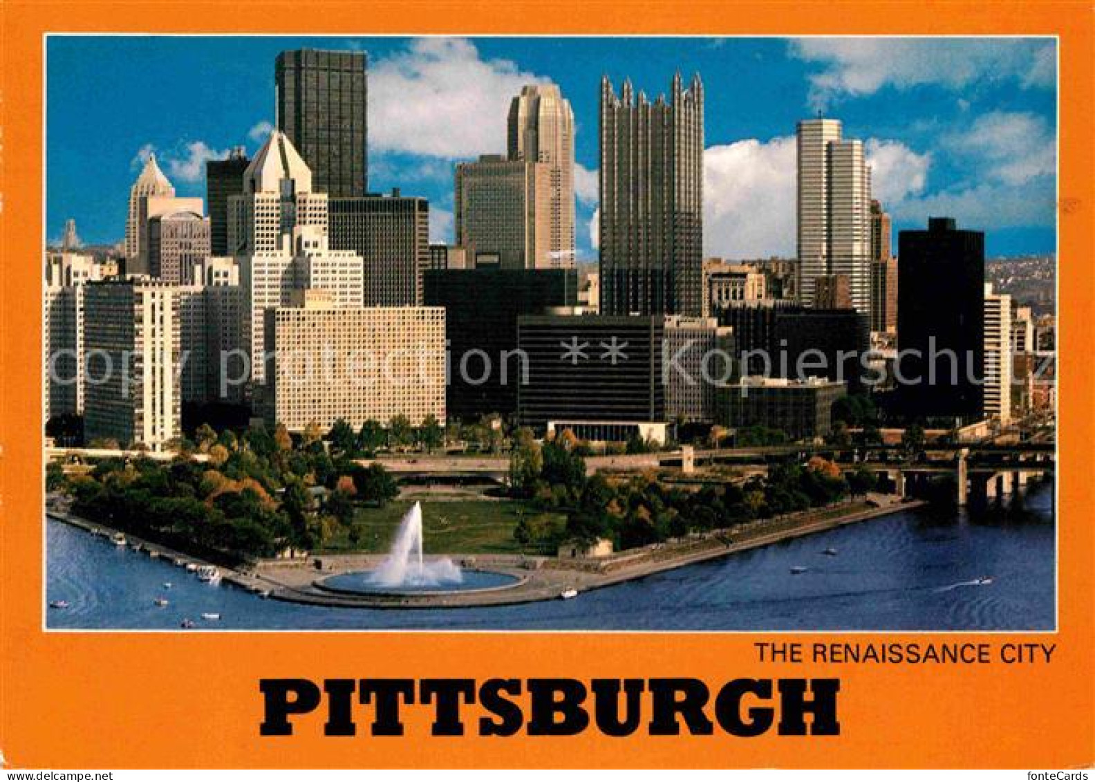 72852000 Pittsburgh The Renaissance City Skyline Downtown Skyscrapers Aerial Vie - Other & Unclassified