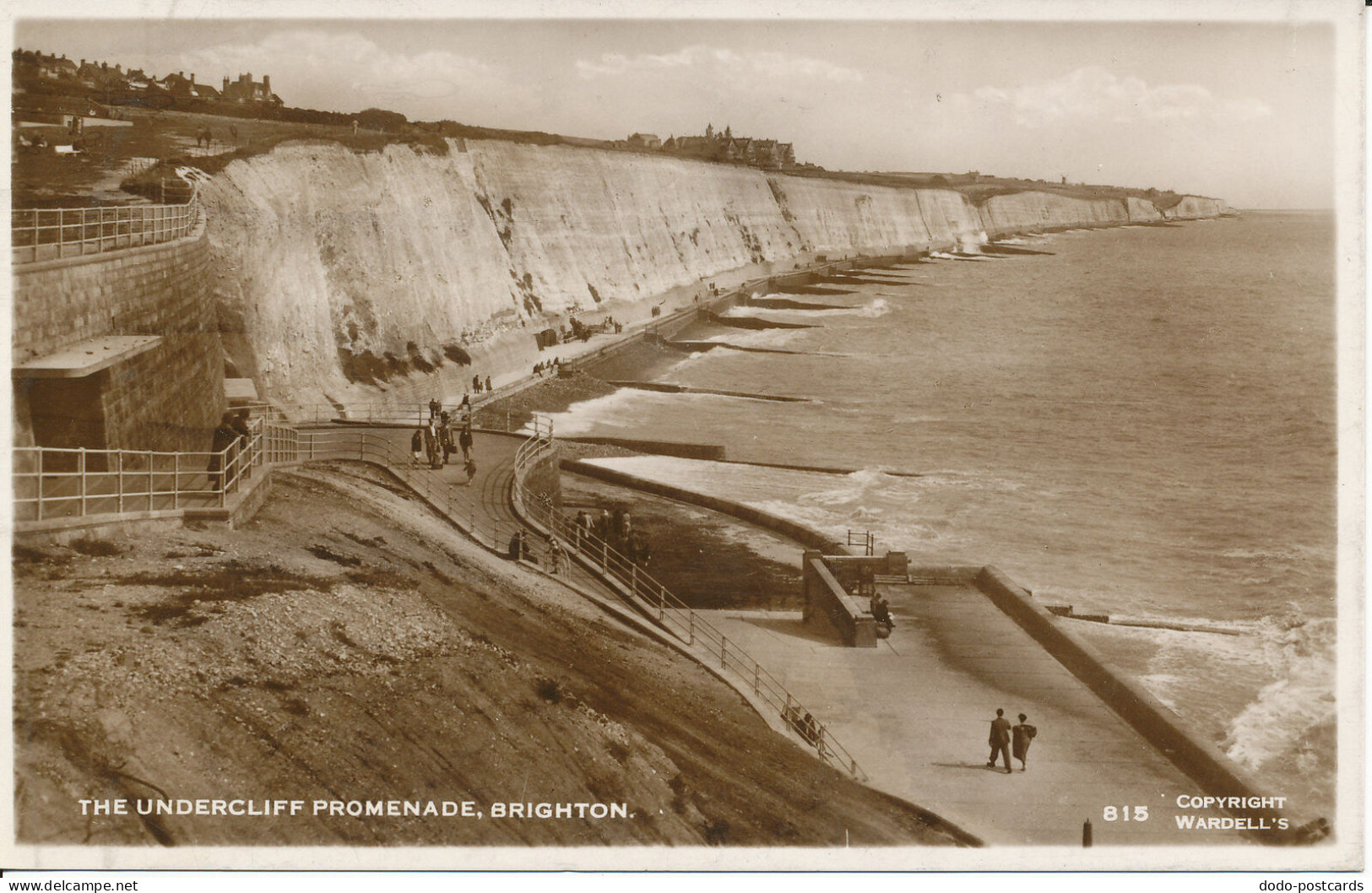 PC33369 The Undercliff Promenade. Brighton. Wardell. RP. 1954 - Monde