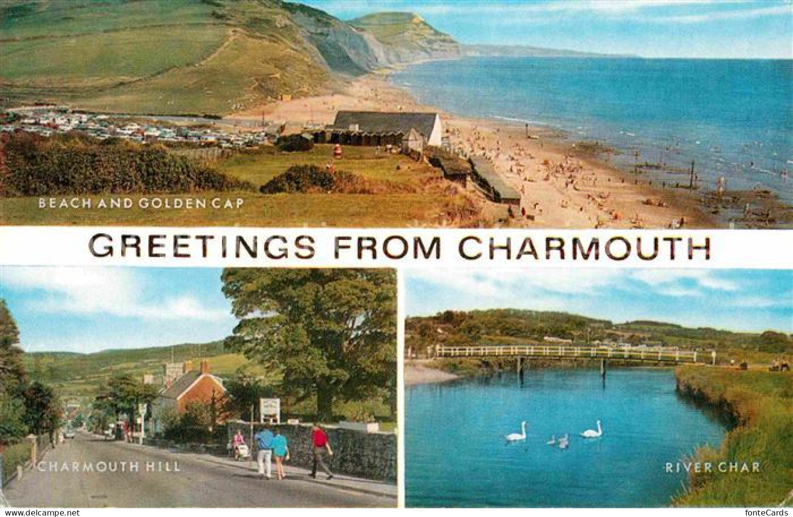 72849058 Charmouth Beach And Golden Cap Charmouth Hill River-Char Charmouth - Autres & Non Classés