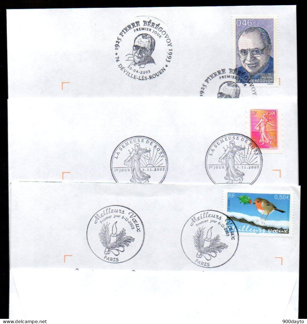 Enveloppes 1er Jour Diverses (Lot De 7 Enveloppes). - Commemorative Postmarks