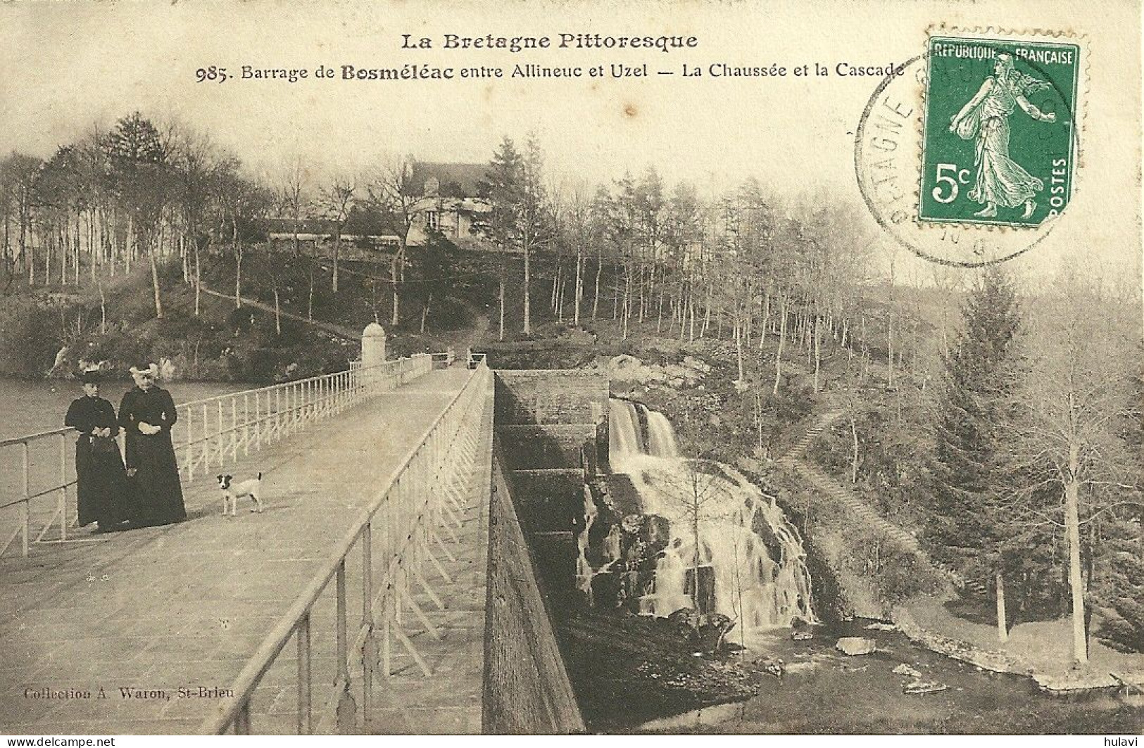 22  BARRAGE DE BOSMELEAC - LA CHAUSSEE ET LA CASCADE (ref 9500) - Bosméléac