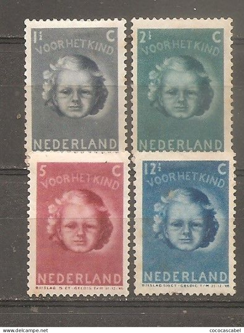Holanda-Holland  Nº Yvert  434-36, 438 (MH/*) - Ongebruikt