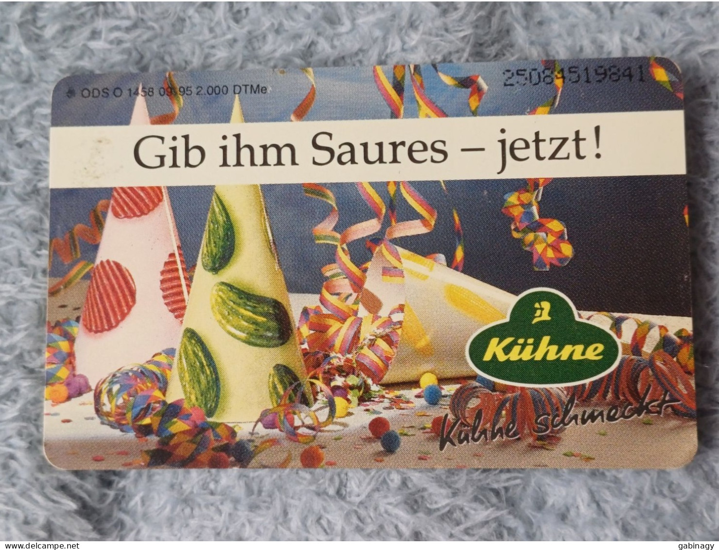 GERMANY-1151 - O 1458 - Kühne 17 - Gib Ihm Saures - Jetzt! - 2.000ex. - O-Series : Customers Sets