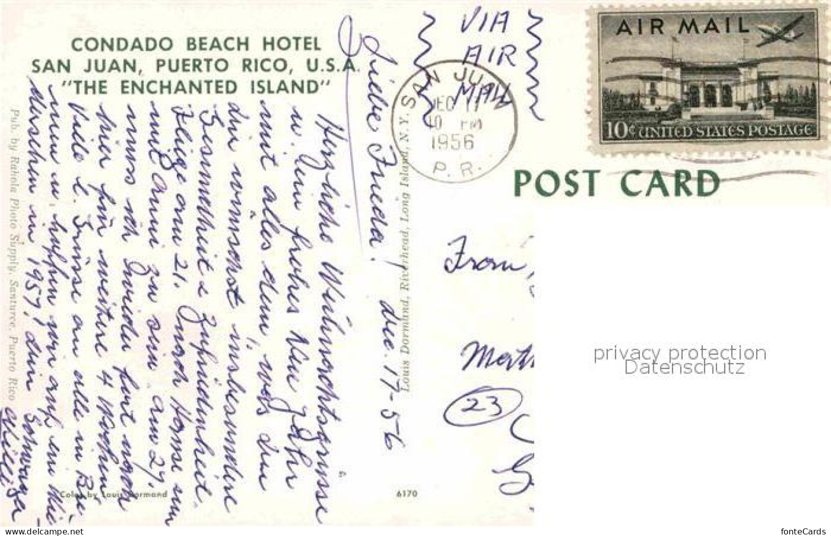 72844553 Puerto Rico USA Condado Beach Hotel San Juan United States - Andere & Zonder Classificatie