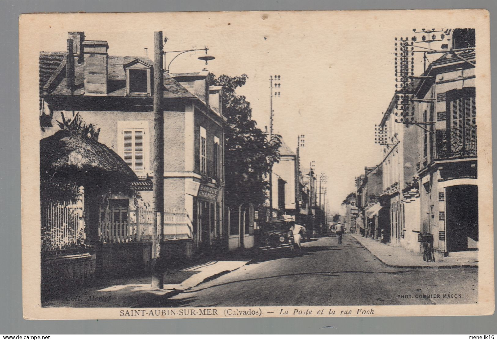 CP - 14 - Saint-Aubin-sur-Mer - Poste - Rue Foch - Saint Aubin