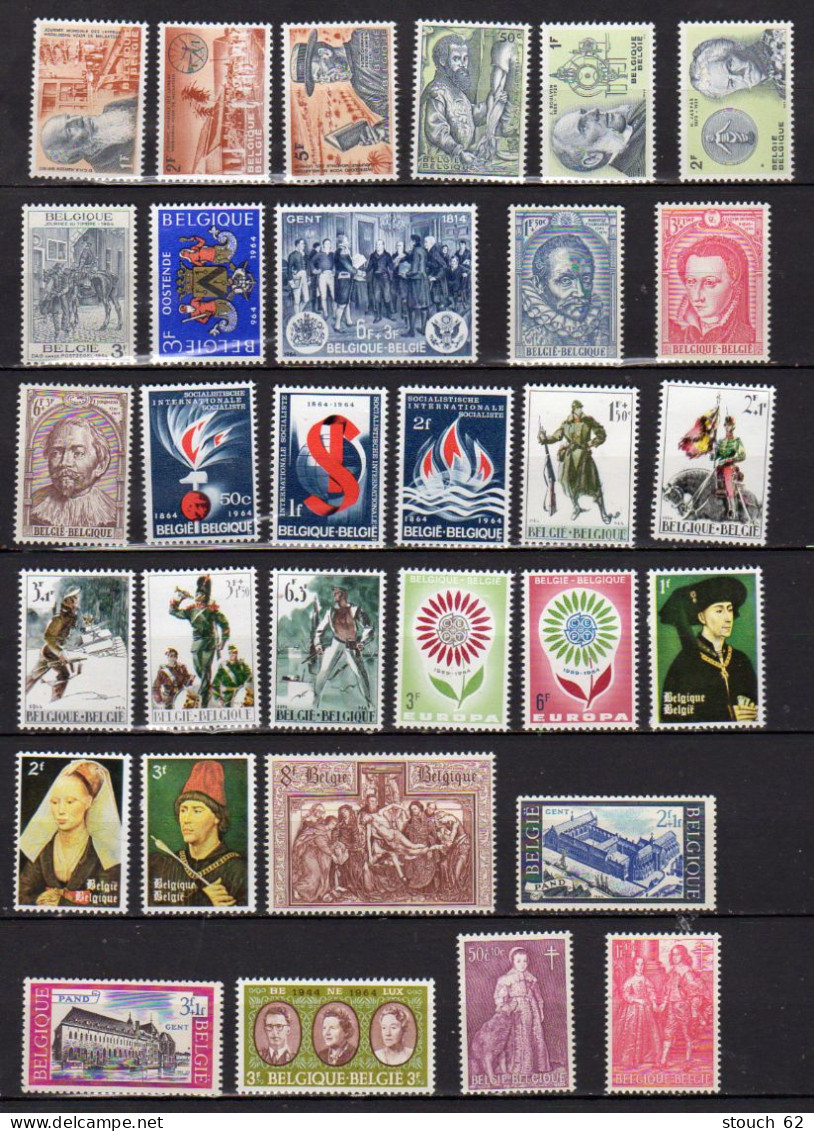 Belgique 1964, Année Complète Neuve, 1278  / 1312** - Full Years