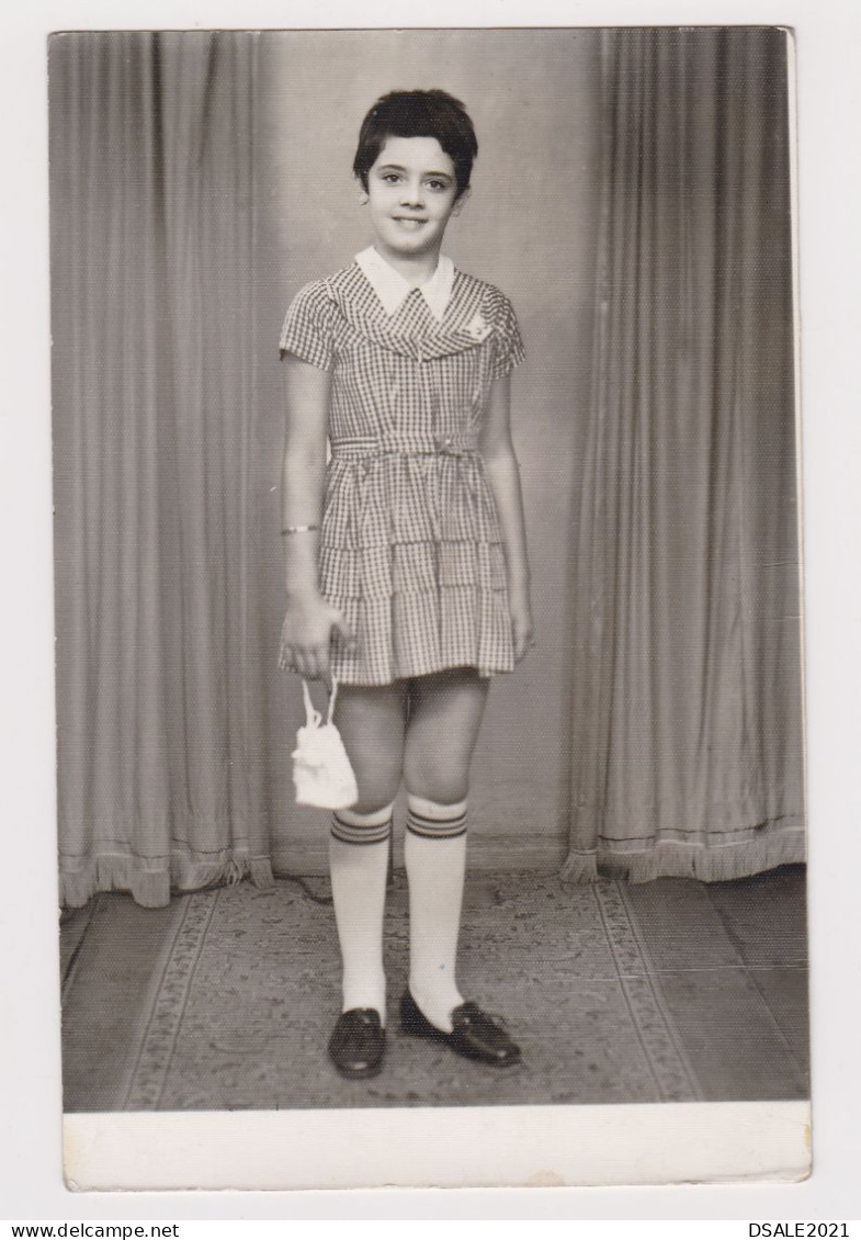 Stylish Girl, Portrait, Vintage Orig Photo 9x13.9cm. (67603) - Anonymous Persons