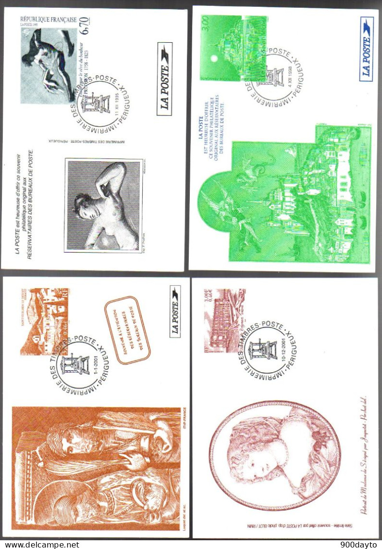 Lot De 7 Souvenirs Philatéliques. - Documents Of Postal Services