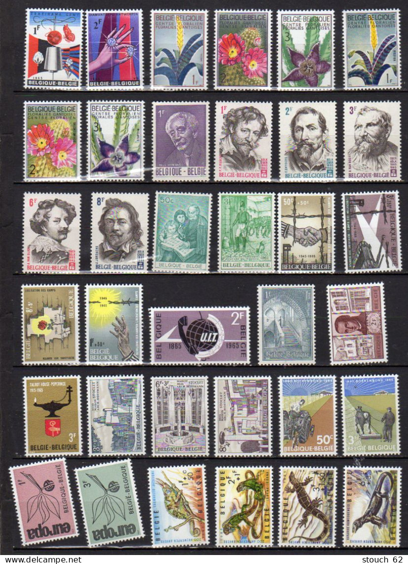 Belgique 1965, Année Complète Neuve, 1313 / 1359**, - Full Years