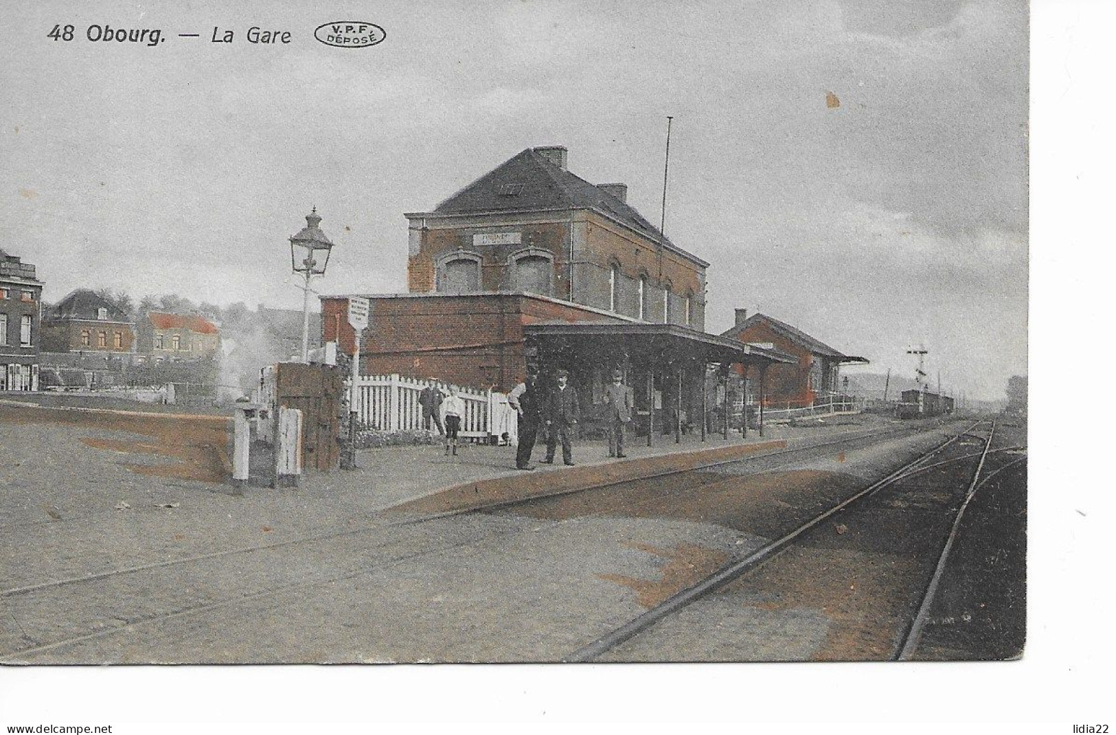 Obourg (Mons)    La Gare Vue Du Train - Mons