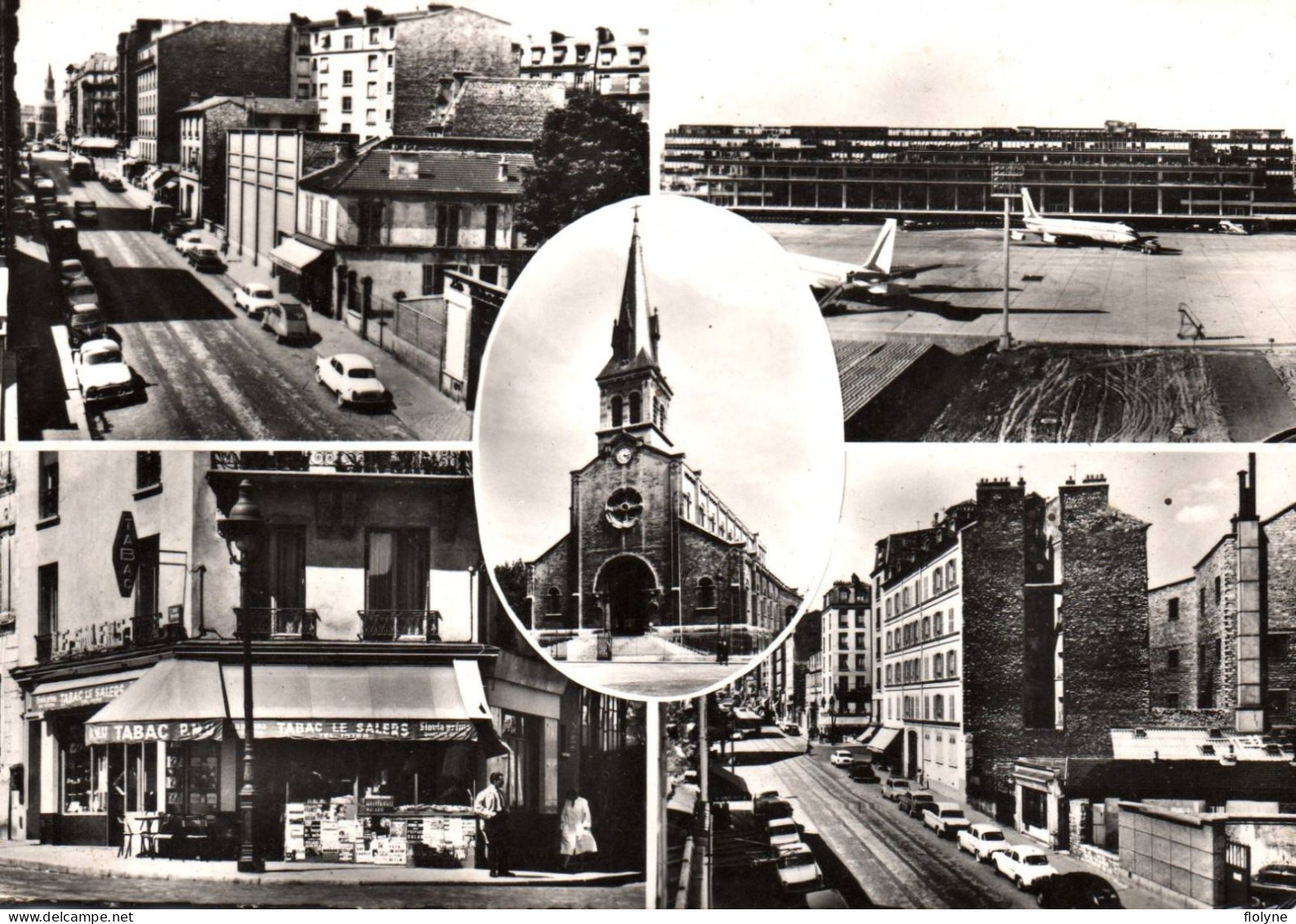 Paris - Souvenir Cp 4 Vues - Aéroport D'orly - Bureau De Tabac Tabacs LE SALERS - Rue De Patay - Sonstige & Ohne Zuordnung