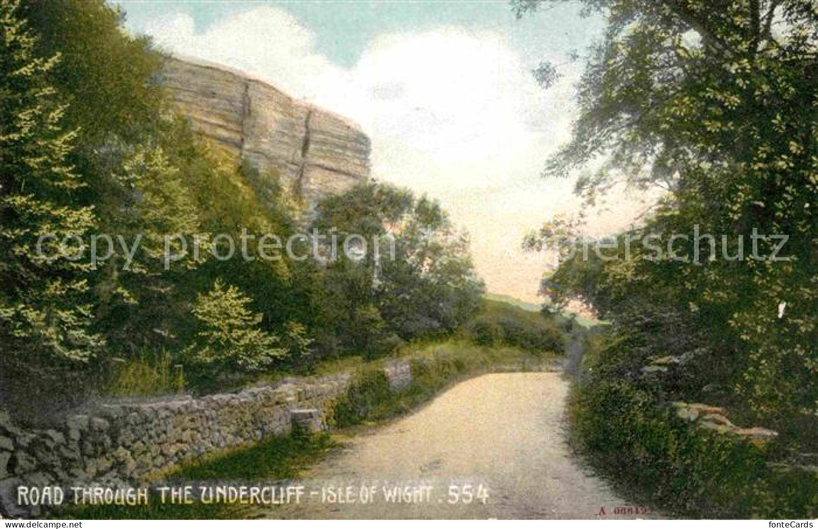 72826672 Isle Of Wight UK Road Through The Undercliff Isle Of Wight - Otros & Sin Clasificación