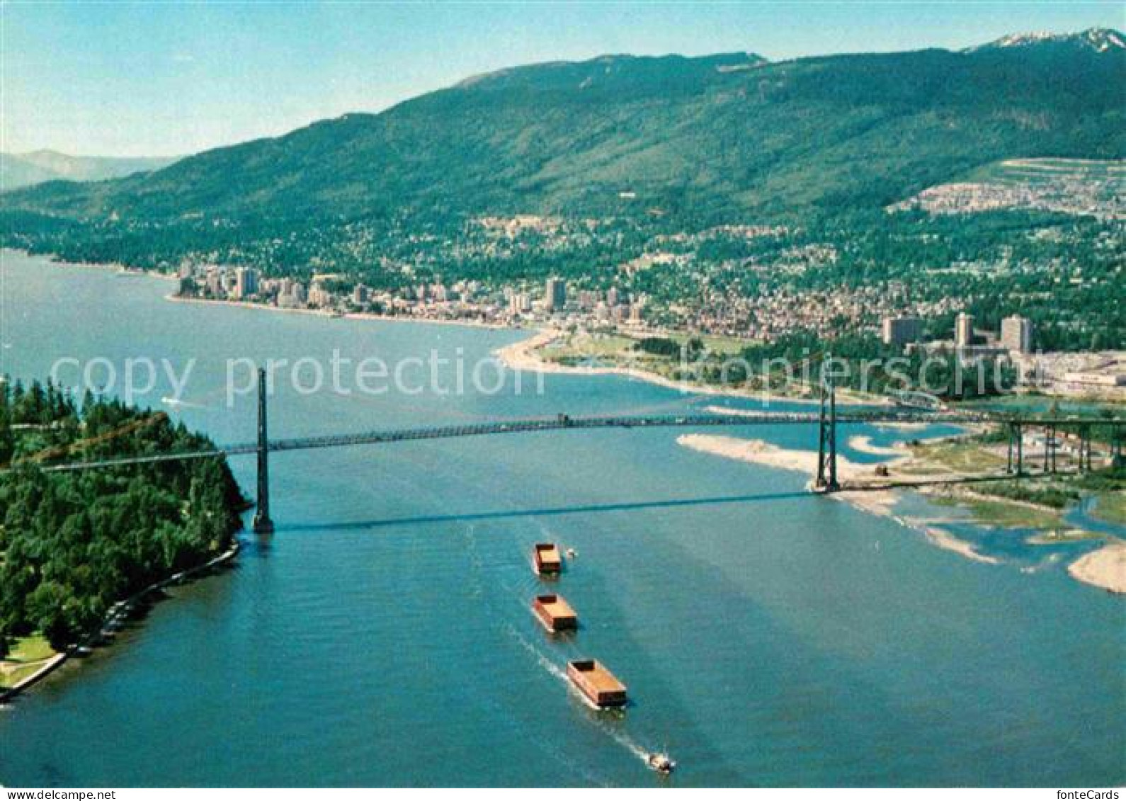 72825373 Vancouver British Columbia Fliegeraufnahme Lions Gate Bridge Vancouver - Ohne Zuordnung