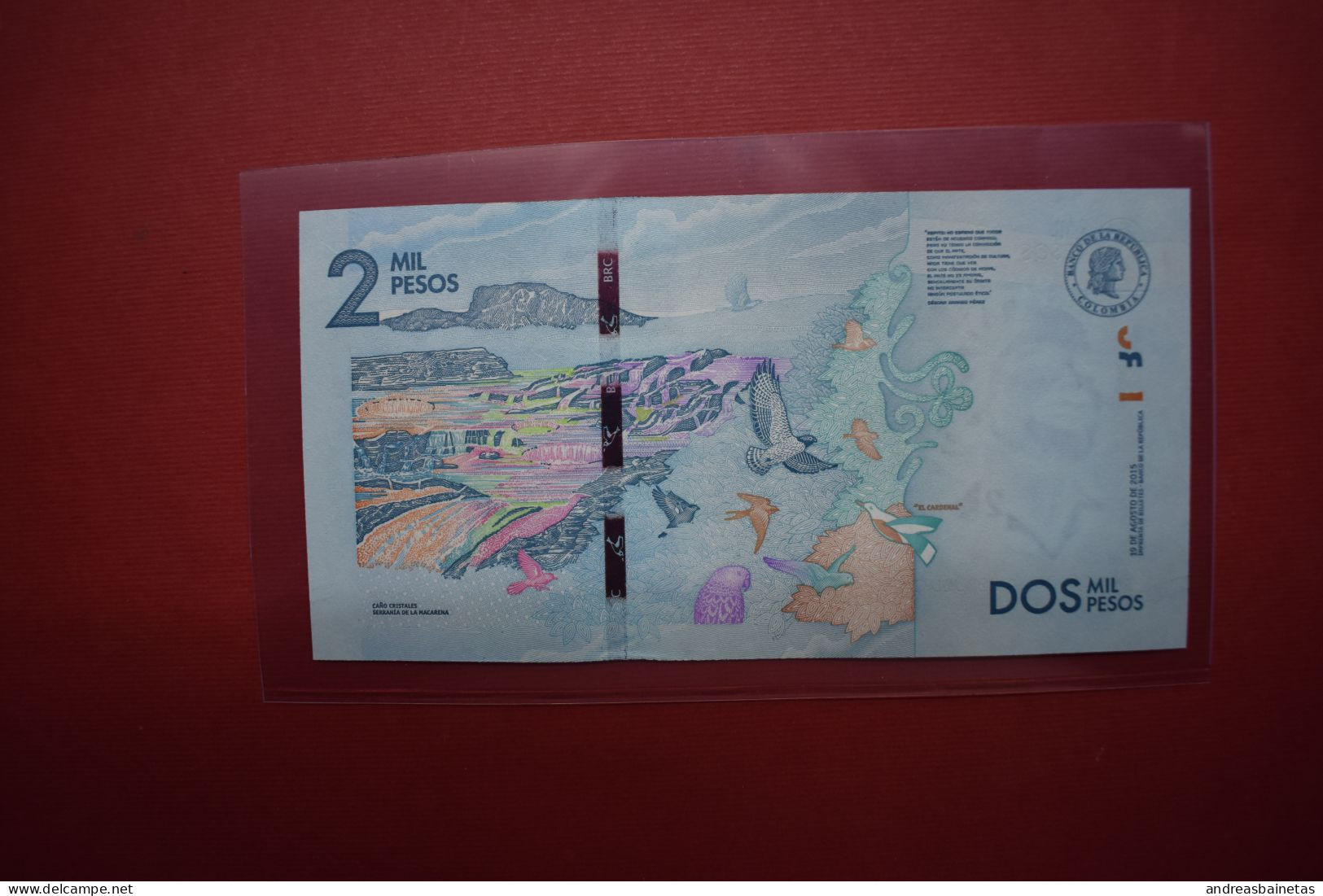 Banknotes Colombia 2000 Pesos 2015 UNC - Kolumbien