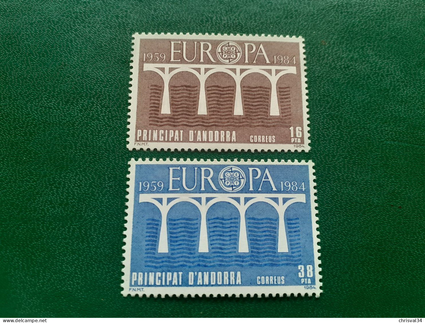 TIMBRES   ANDORRE  ESPAGNOL  EUROPA  1984    N  167  /  168         NEUFS  LUXE** - 1996