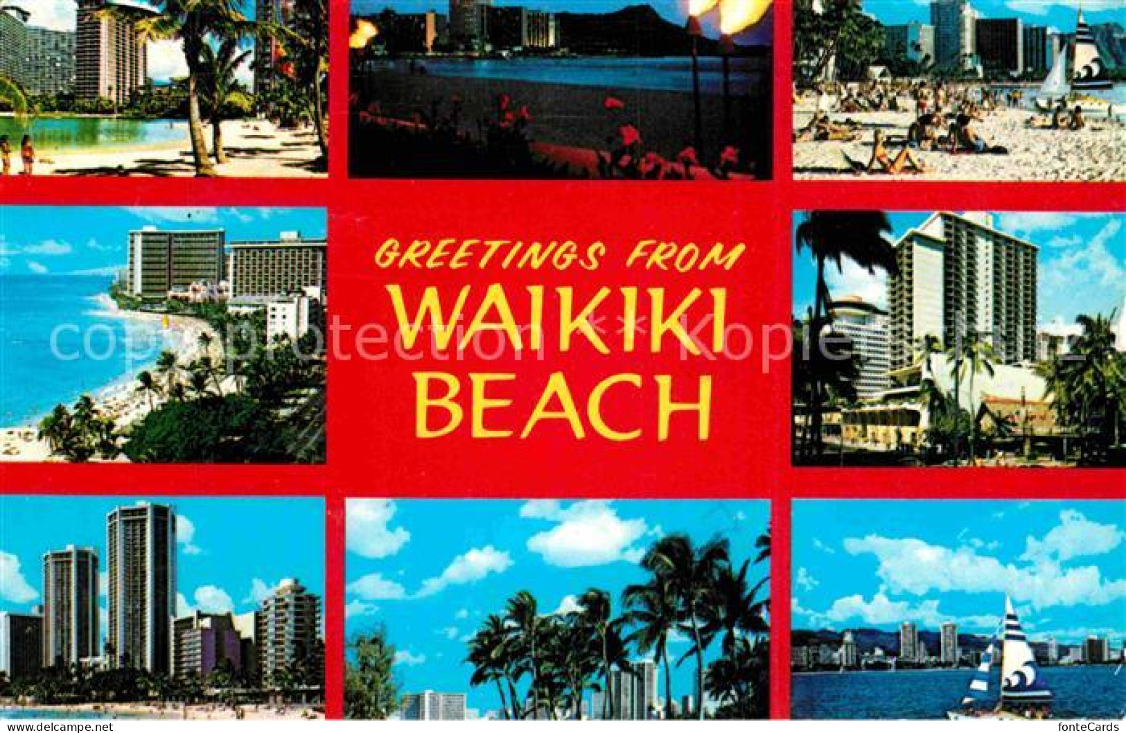 72825006 Waikiki Beach Hawai - Andere & Zonder Classificatie