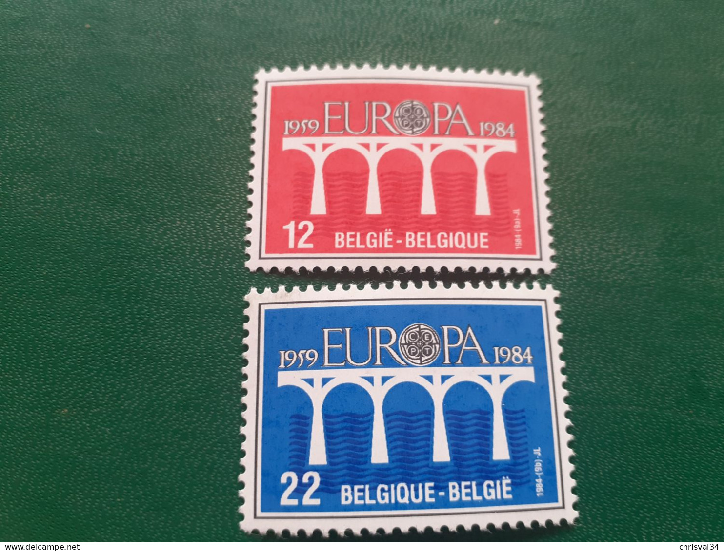 TIMBRES   BELGIQUE  ANNEE  1984    N  2130  /  2131      NEUFS  LUXE** - Ongebruikt