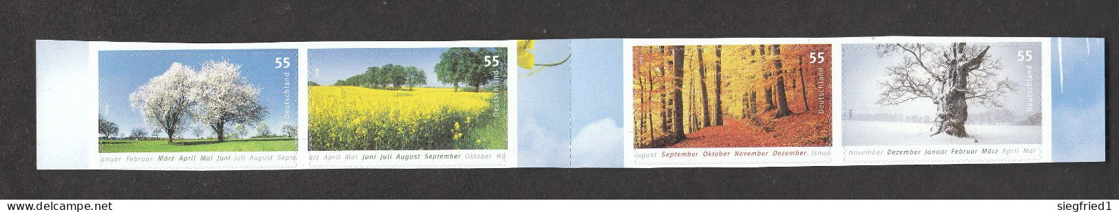 Deutschland BRD ** 2574-2577   Vier Jahreszeiten     Selbstklebend   Neuausgabe 9.11.2006 - Unused Stamps