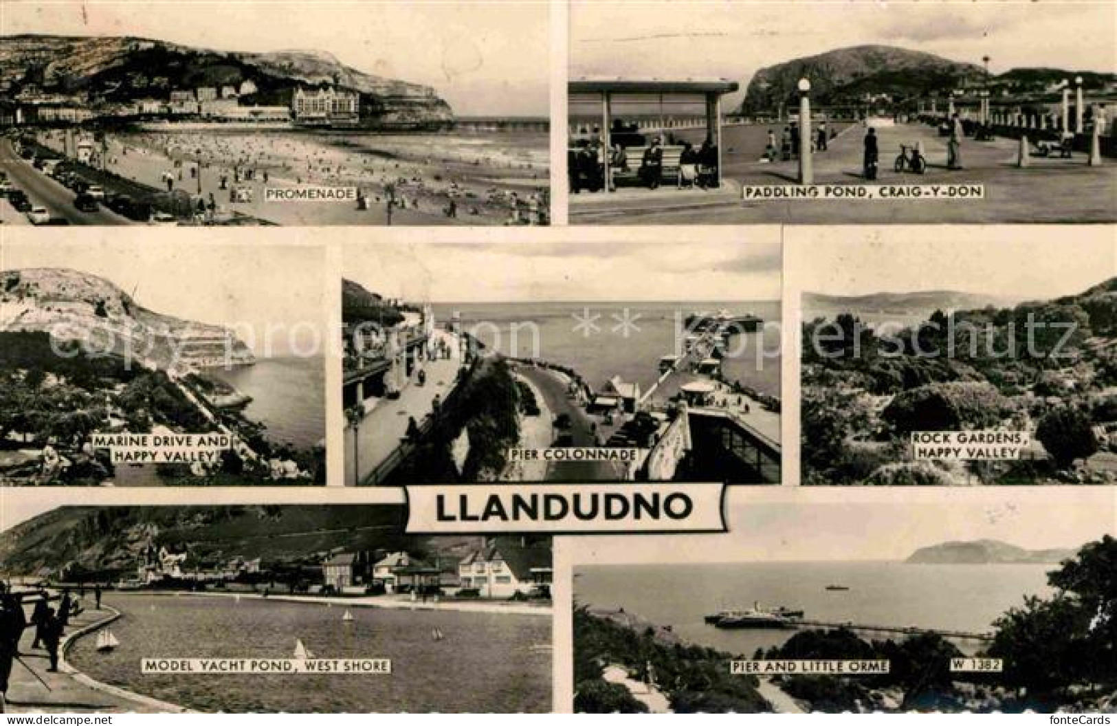 72811452 Llandudno Wales Promenade Paddling Pond Marine Drive Happy Valley Pier  - Sonstige & Ohne Zuordnung