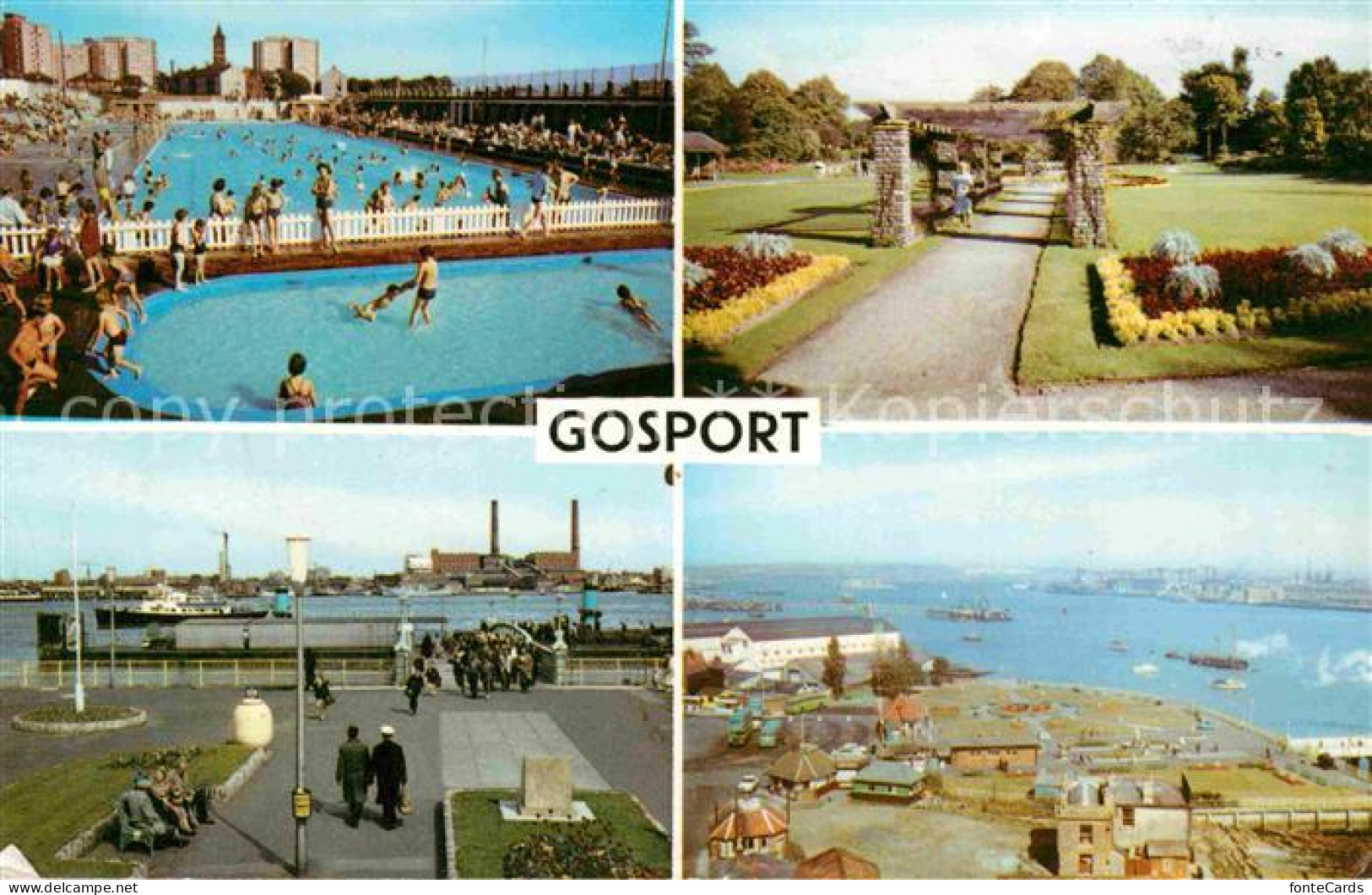 72810837 Gosport Foster Gardens The Ferry The Bathing Pool Portsmouth Harbour  - Andere & Zonder Classificatie