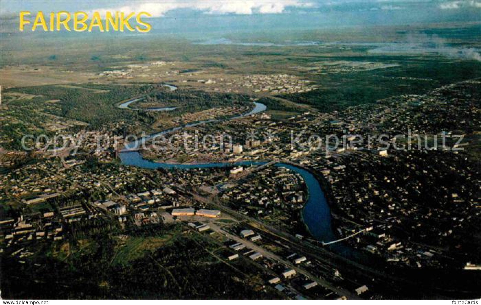 72810835 Fairbanks_Alaska Fliegeraufnahme Mit Chena River - Andere & Zonder Classificatie