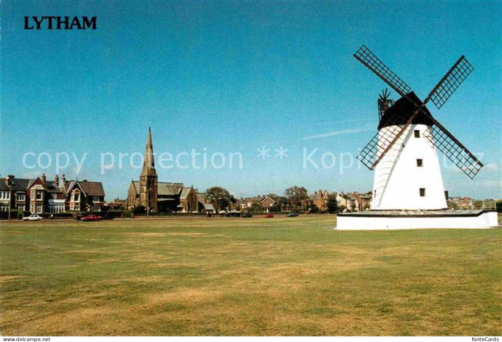 72807520 Lytham St-Annes-on-Sea Windmill And St Johns Parish Church Lytham St-An - Andere & Zonder Classificatie