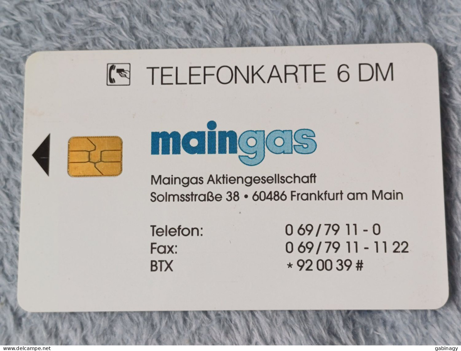 GERMANY-1156 - O 1543 - Maingas AG, Frankfurt/Main - 1.000ex. - O-Serie : Serie Clienti Esclusi Dal Servizio Delle Collezioni