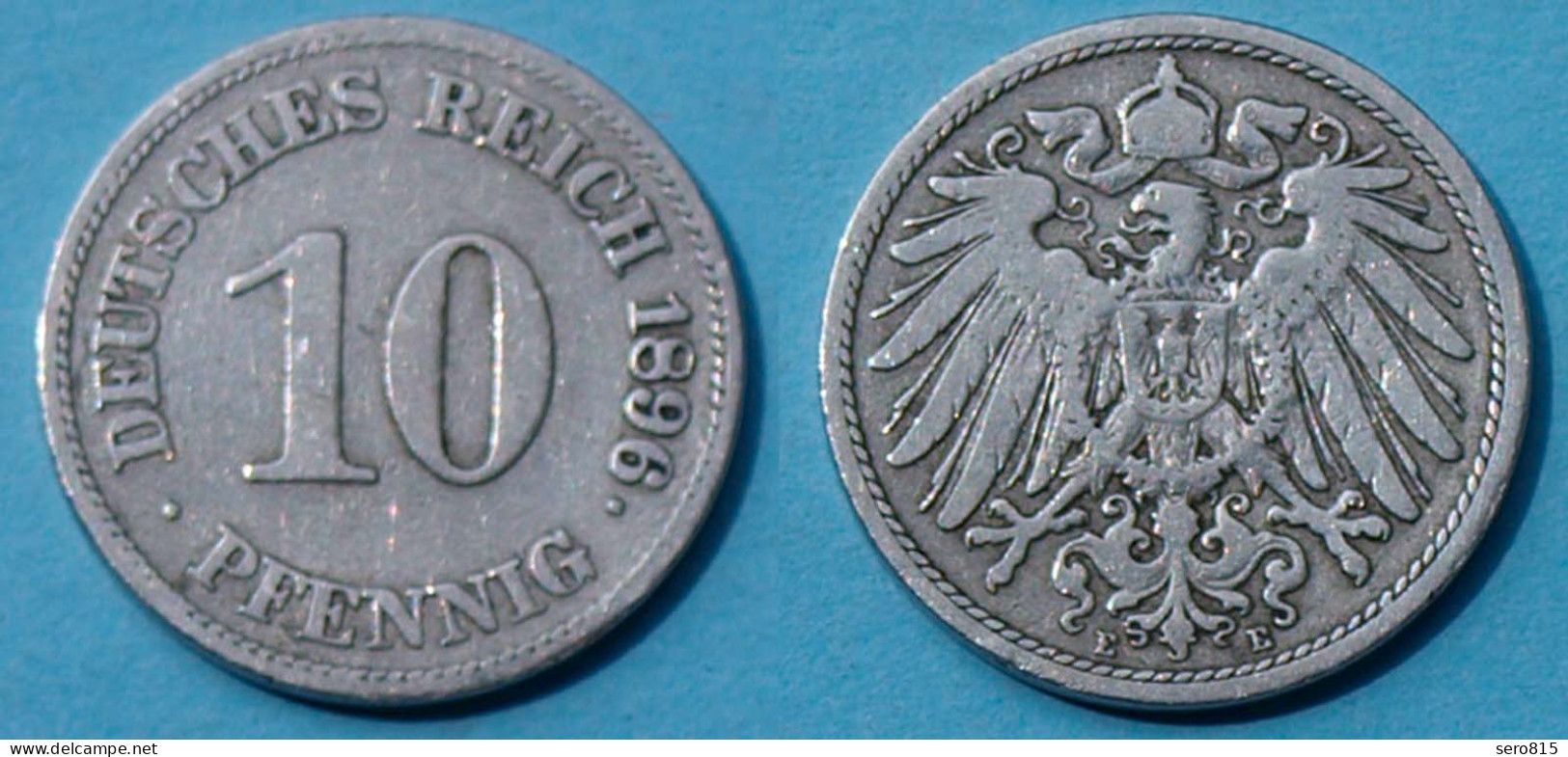 10 Pfennig 1896 E Deutsches Kaiserreich Empire Jäger Nr. 13   (17732 - 10 Pfennig