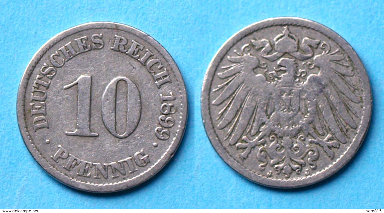 10 Pfennig 1899 J Deutsches Kaiserreich Empire Jäger Nr. 13   (17744 - 10 Pfennig