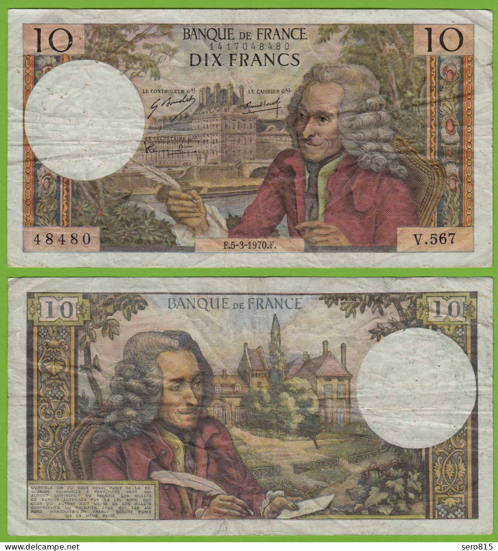 Frankreich - France - 10 Francs 5-3-1970 Pick 147c - F/VF    (19434 - Other & Unclassified