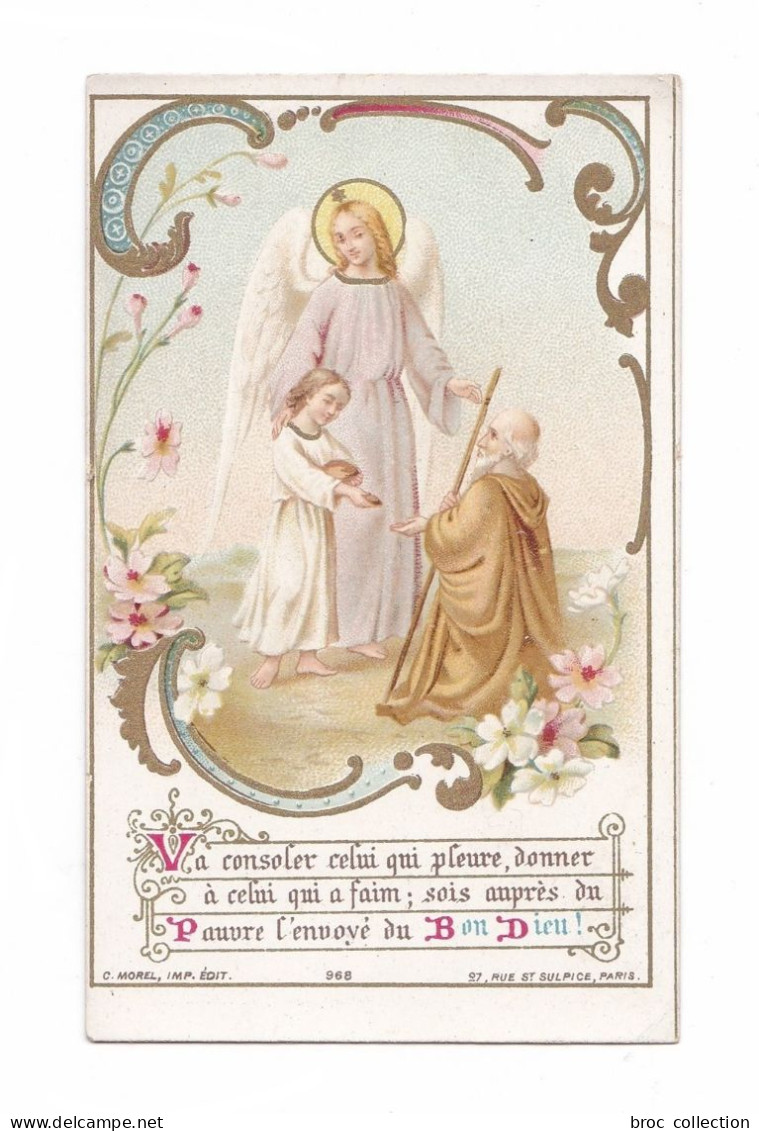 Charité, Ange, Enfant Et Mendiant, éd. C. Morel N° 968 - Images Religieuses