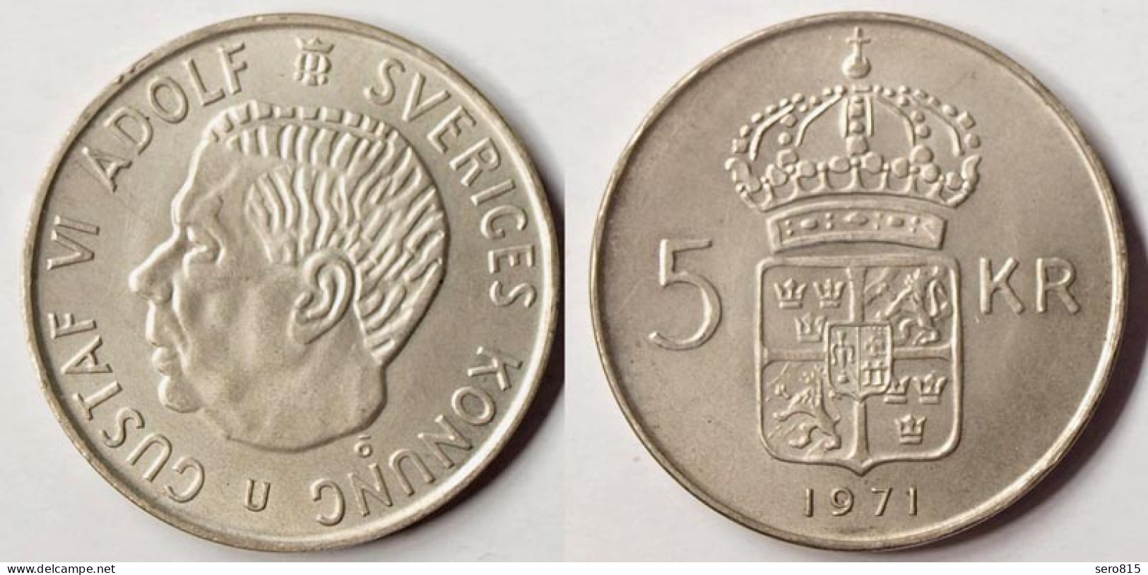 Schweden - Sweden 5 Kronen 1971 Gustav VI. Adolf (1950-1973)   (p433 - Schweden