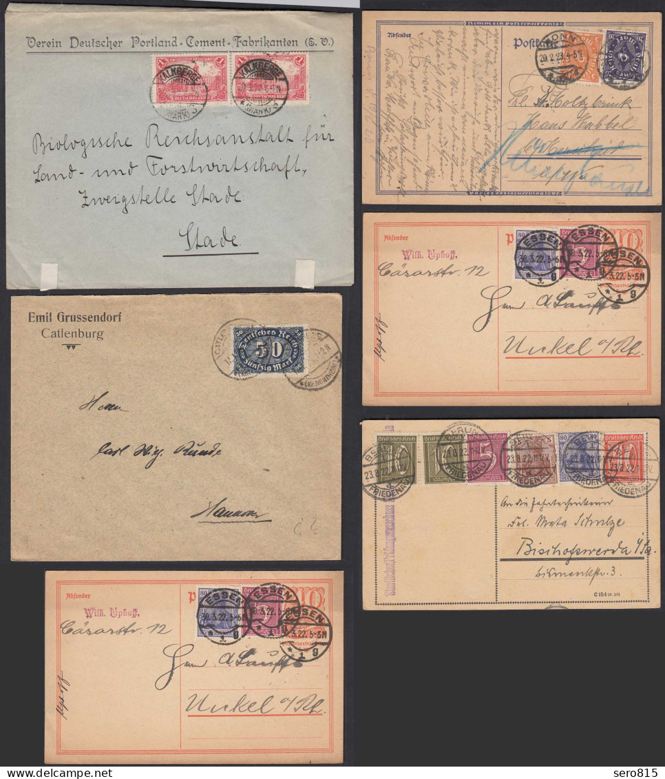 Deutsches Reich Infla - Briefe/Karten Schönes Lot 5 Stück    (32574 - Cartas & Documentos