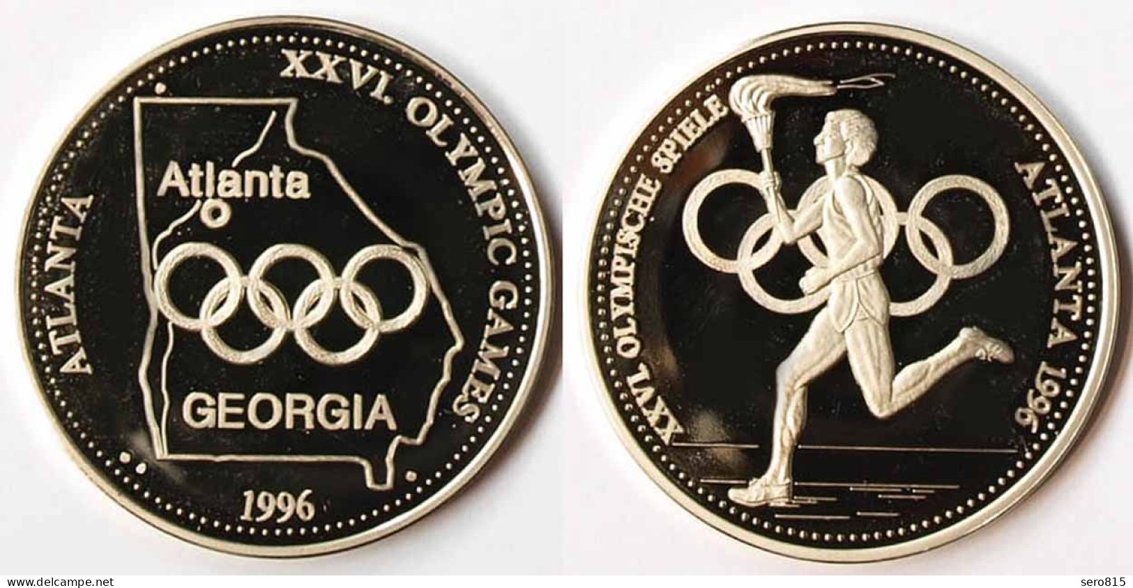 Medaille Olmpische Spiele Atlanta In Georga 1996 USA XXVI. OLYMPC GAMES (r572 - Zonder Classificatie