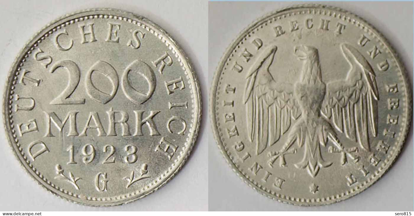 200 Mark Deutsches Reich Jäger Nr. 304 1923 G - Altri & Non Classificati