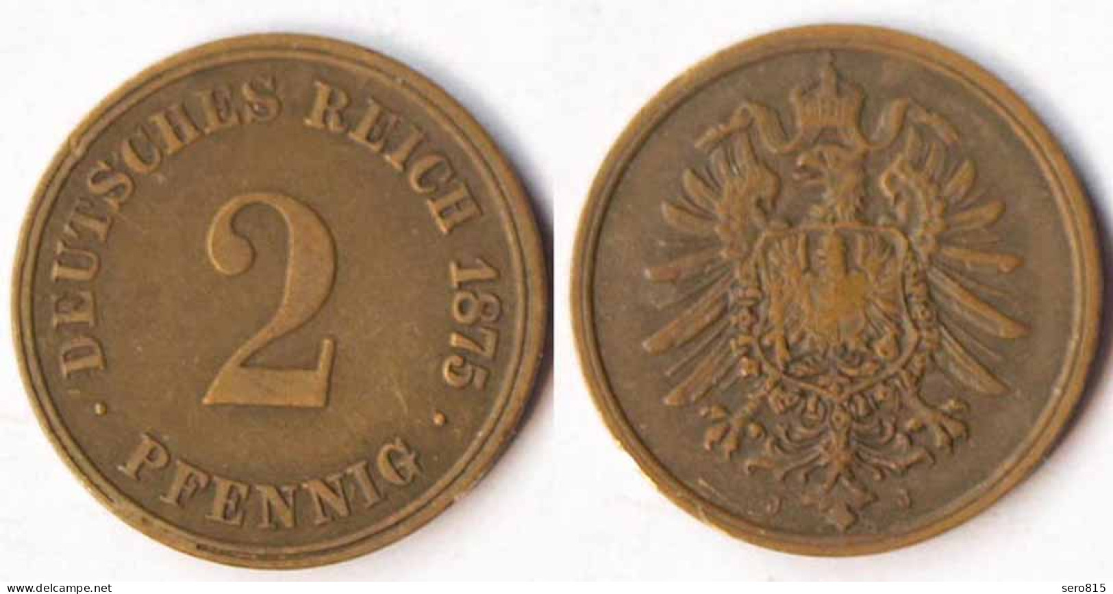 2 Pfennig Kaiserreich EMPIRE 1875 J Jäger 2     (r541 - 2 Pfennig