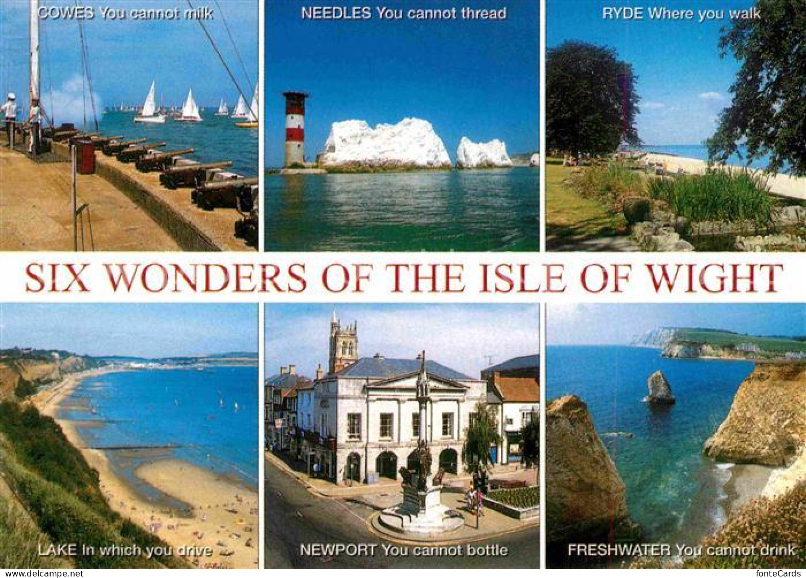 72800870 Isle Of Wight UK Six Wonders Of The Island Isle Of Wight - Other & Unclassified