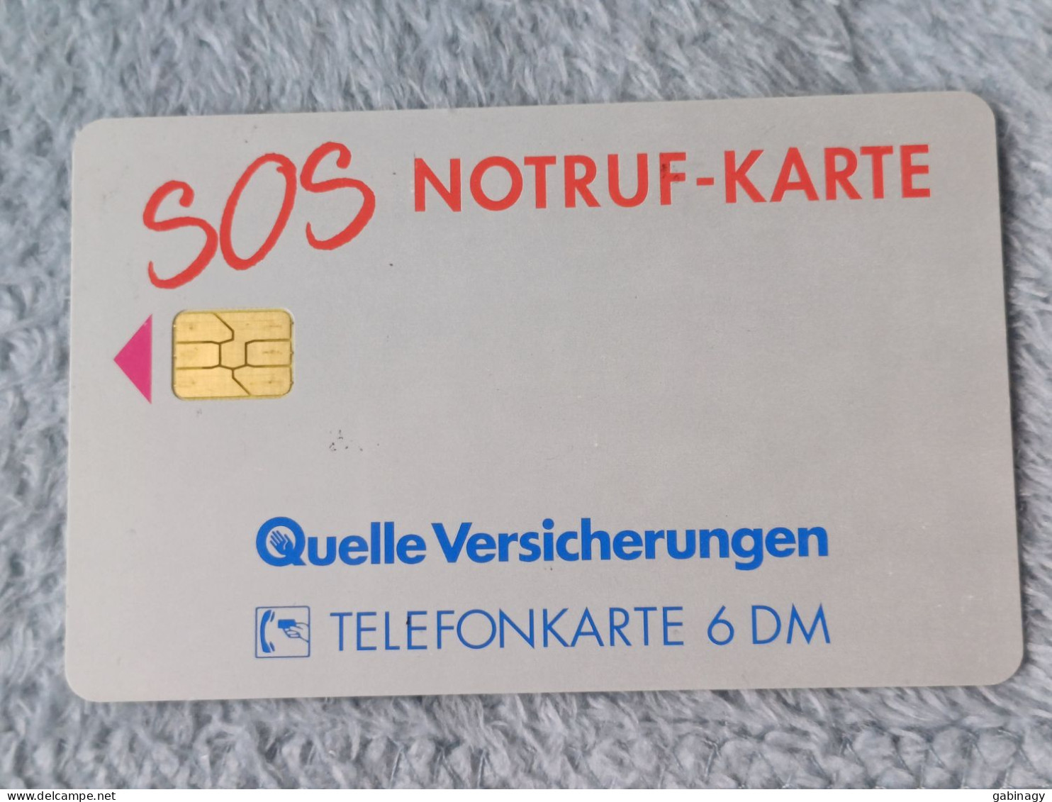 GERMANY-1157 - O 0524 - Quelle Versicherungen 8 – SOS-Notruf-Karte 3 - 3.000ex. - O-Series: Kundenserie Vom Sammlerservice Ausgeschlossen