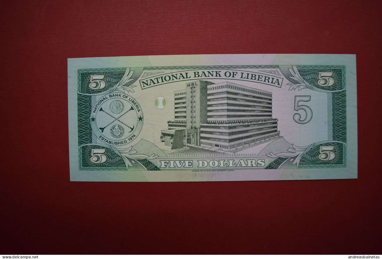 Banknotes  Liberia 5 Dollars 1989 UNC - Liberia