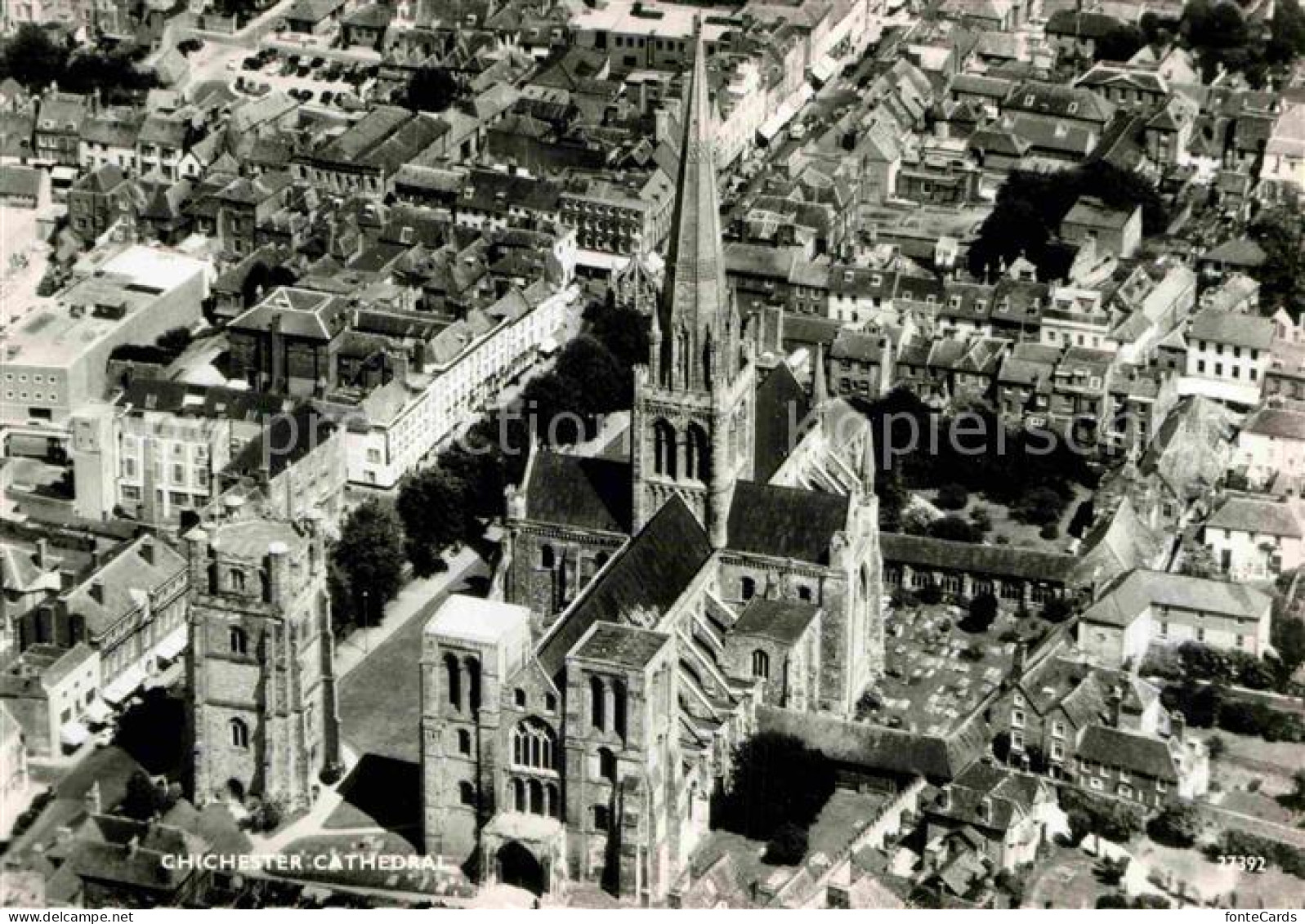 72797186 Chichester West Sussex Fliegeraufnahme Kathedrale Chichester - Sonstige & Ohne Zuordnung