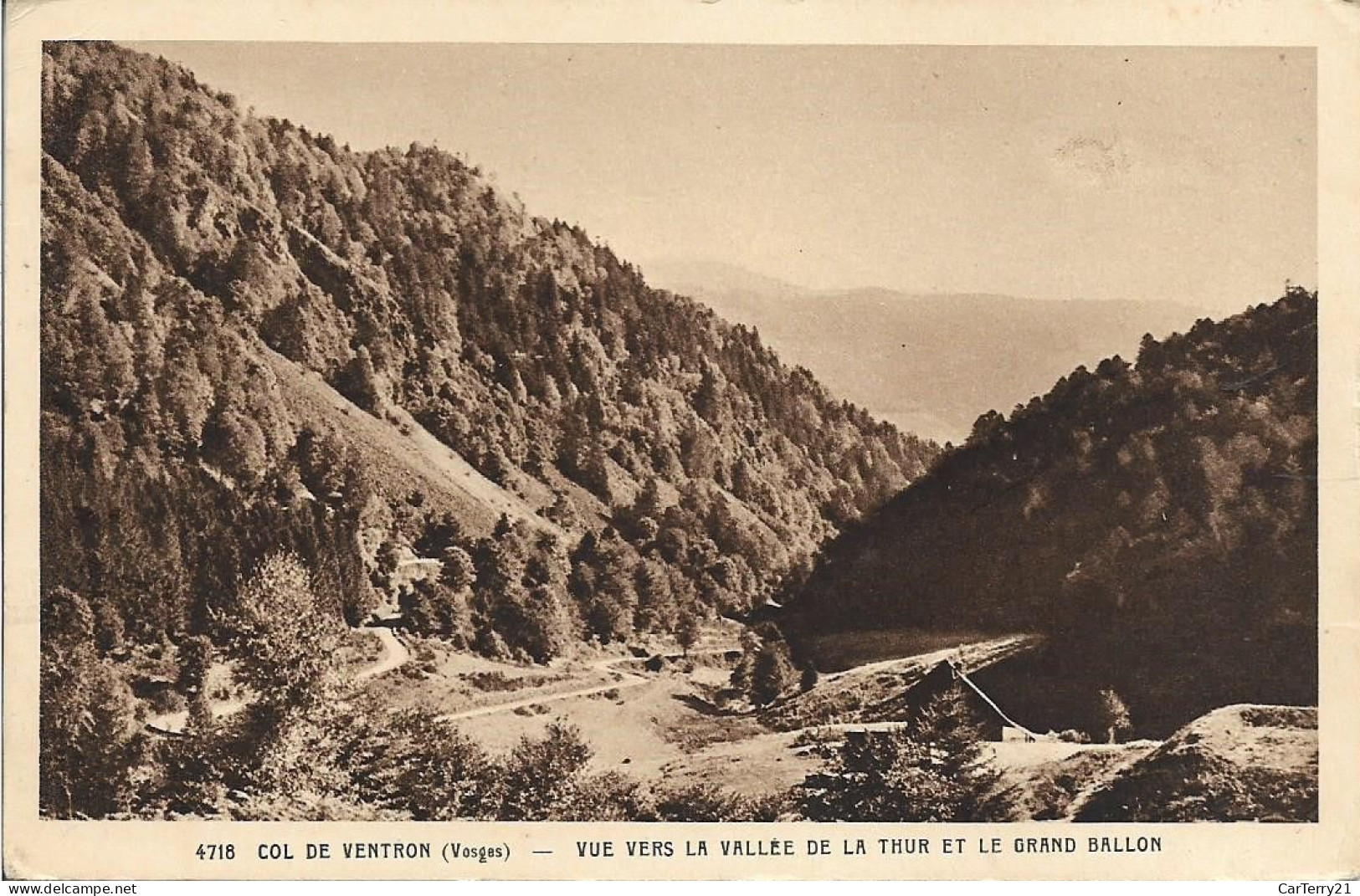 88. COL DE VENTRON. VUE VERS LA VALLEE DE LA THUR ET LE GRAND BALLON. 1935. - Autres & Non Classés