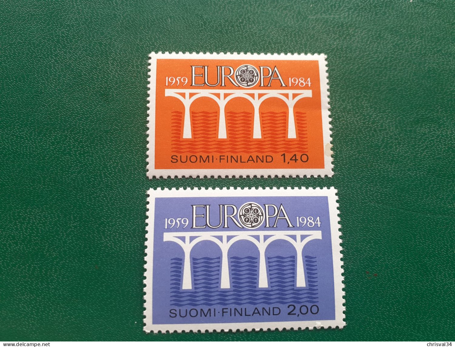 TIMBRES   FINLANDE  ANNEE  1984    N  908  /  909     NEUFS  LUXE** - Nuevos
