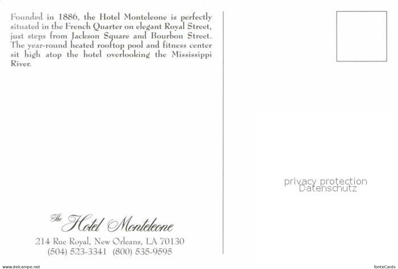 72795854 New_Orleans_Louisiana Hotel Monteleone Swimmingpool - Other & Unclassified