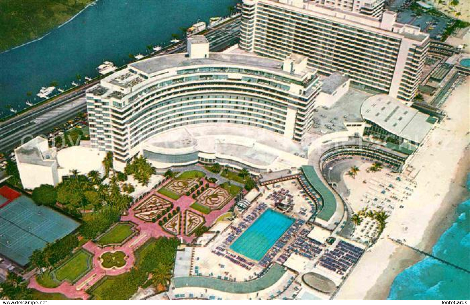 72794714 Miami_Beach Fliegeraufnahme Hotel Fontainebleau - Sonstige & Ohne Zuordnung