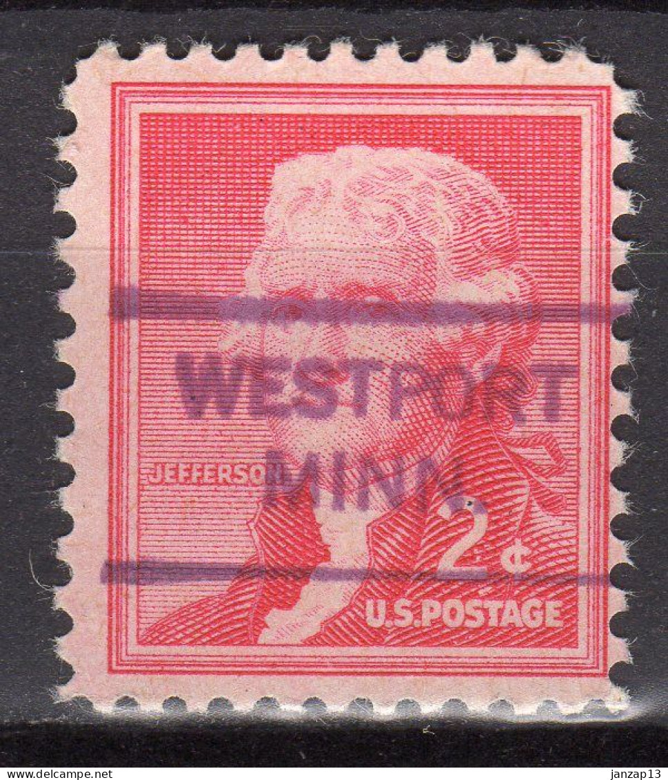 MM-645; USA Precancel/Vorausentwertung/Preo; WESTPORT (MN), Type L-1 HS - Precancels