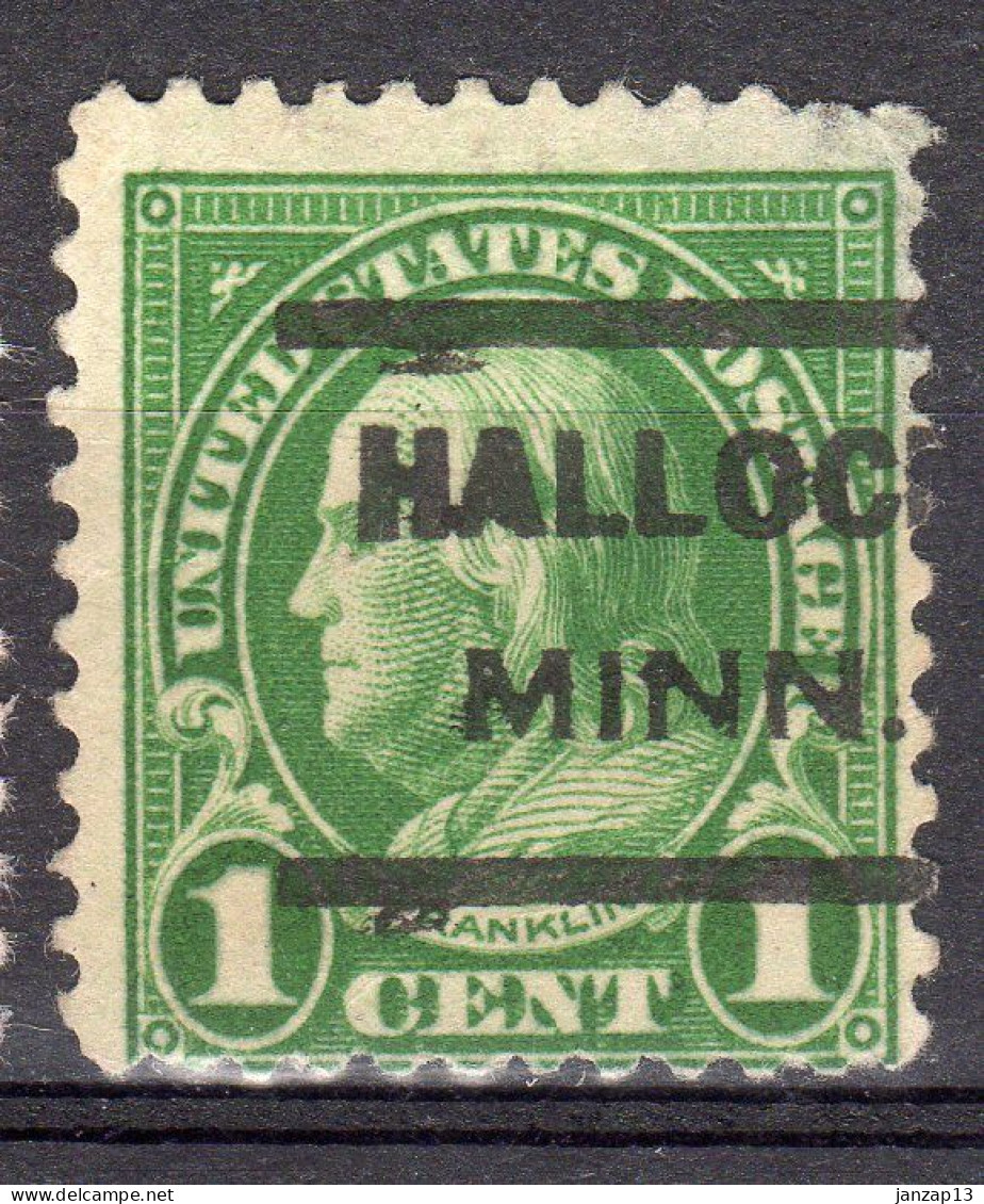 MM-623; USA Precancel/Vorausentwertung/Preo; HALLOCK (MN), Type 621(THIN) - Preobliterati